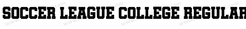 Soccer League College Regular字体转换